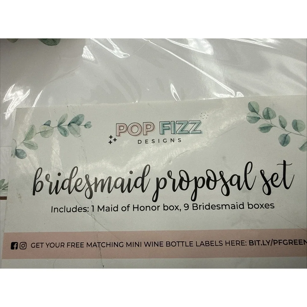 Bridesmaid Proposal Box Will You‎ Be My Maid of Honor and Bridesmaid 10 Boxes